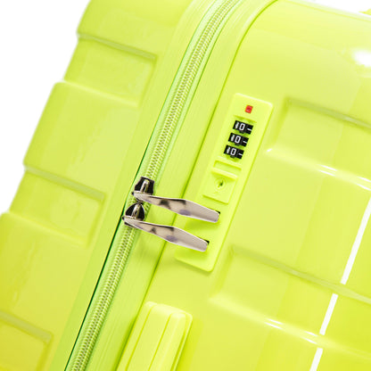 20"/24"/28" 3-Piece Spinner Luggage Set – Yellow & Green
