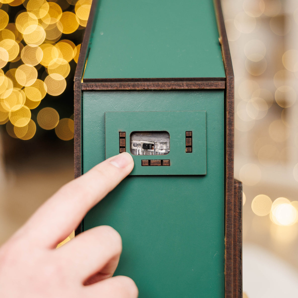 Green Wooden Christmas Advent Calendar – 24 Drawers