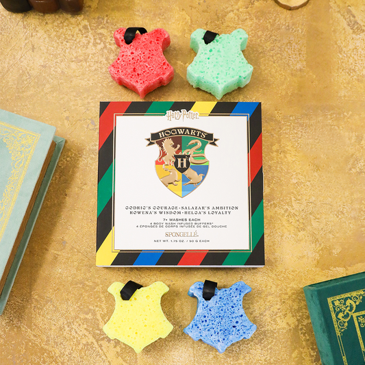 Spongellé Harry Potter Hogwarts Gift Set – 4 Body Wash Buffers