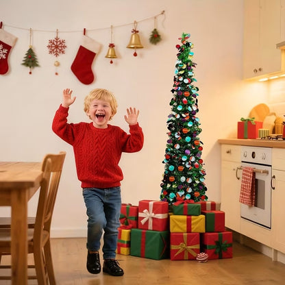 Pop-Up Sequin Christmas Tree – product view 2
