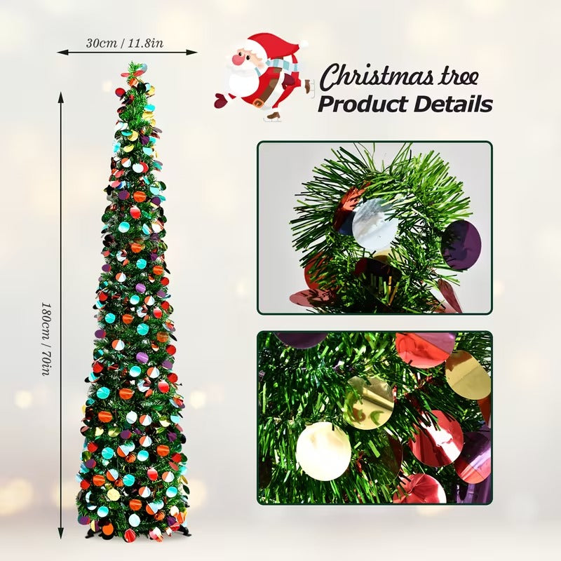 Pop-Up Sequin Christmas Tree – product view 3