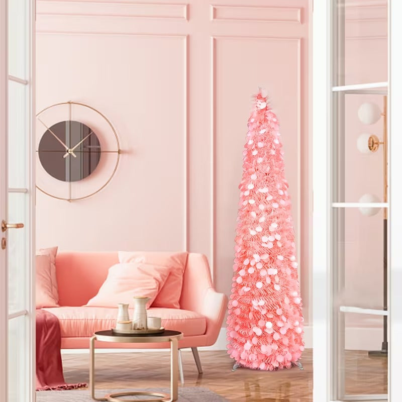 Pink Pop-Up Christmas Tree – product view 4