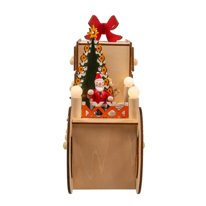 6-light LED Santa Sleigh With Advent Calendar