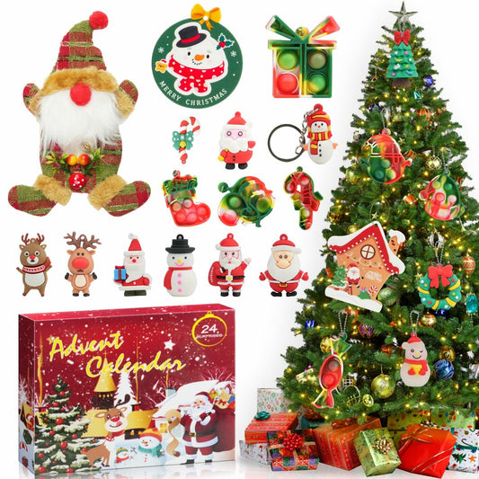 BUSY DINOS Advent Calendar 2024 Christmas Countdown 24 Days Tree Pendant