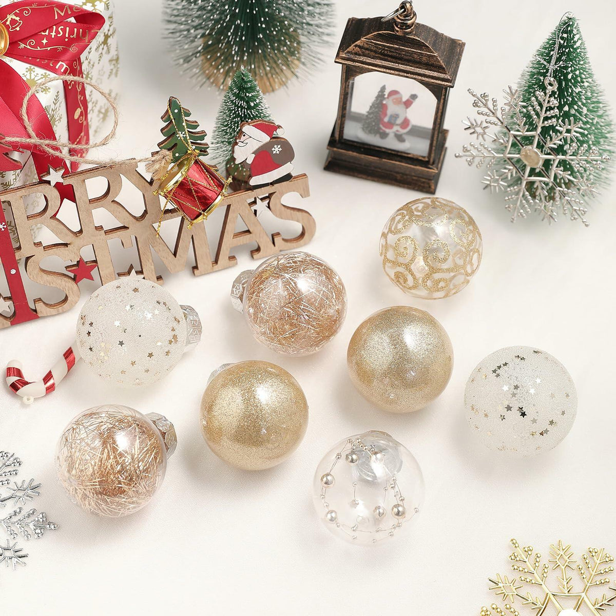 YYHUAWU Christmas Ball Ornament Set – Like New / Pre-Owned