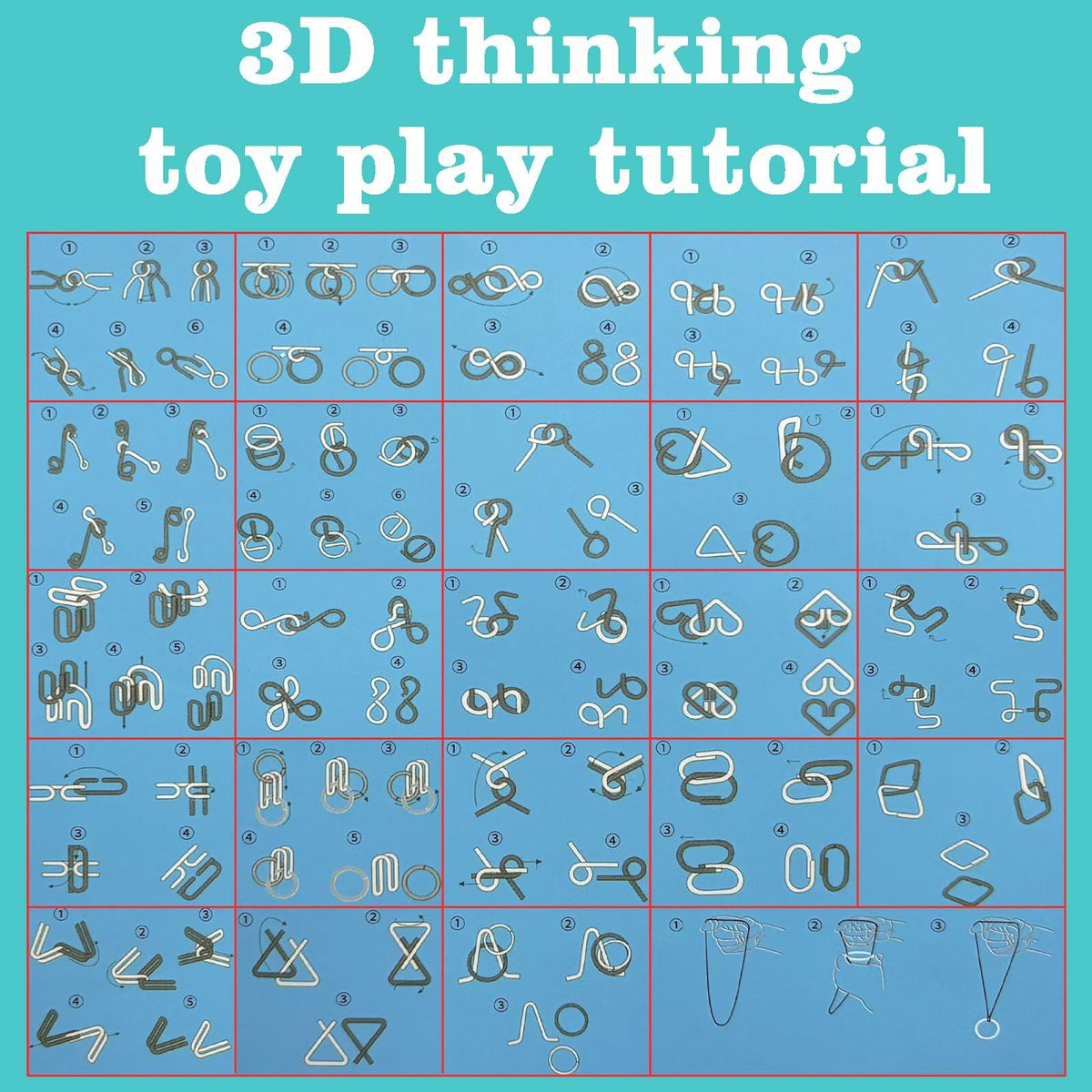 Asikkon 2025 Brain Teaser Advent Calendar – 24 Metal Puzzles