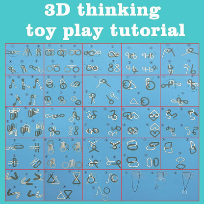 Asikkon 2025 Brain Teaser Advent Calendar – 24 Metal Puzzles