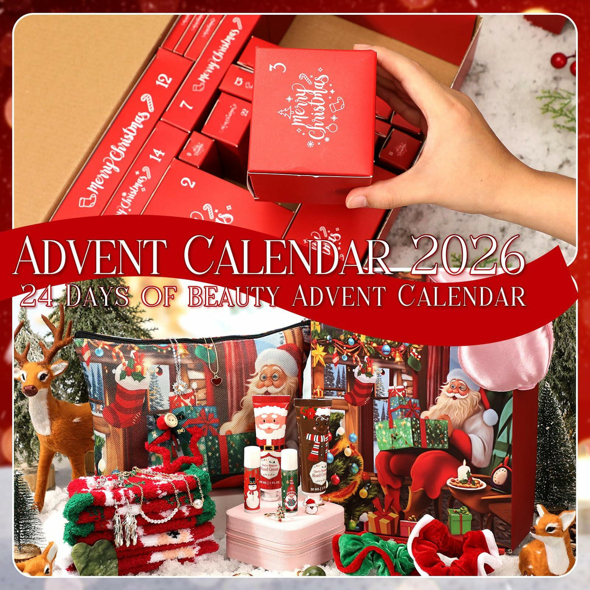 Lemosae 2025 Beauty & Jewelry Advent Calendar – 24 Days