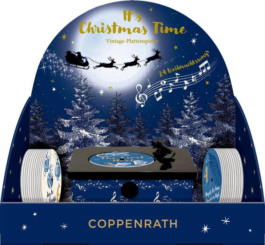 Vintage Gramophone Musical Advent Calendar - It's Christmas Time — product view