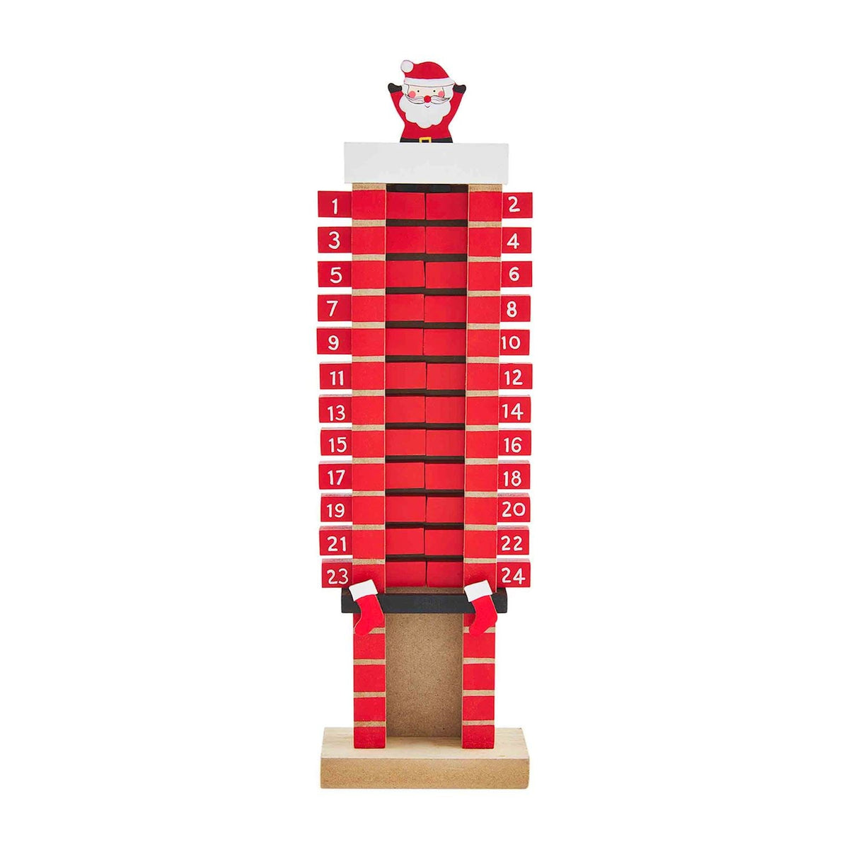 Santa Tabletop Chimney Advent Calendar