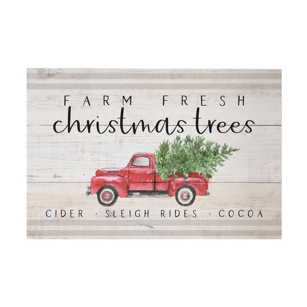 Christmas Trees Rustic Pallet Wall Decor – 16 × 10.75 Inches